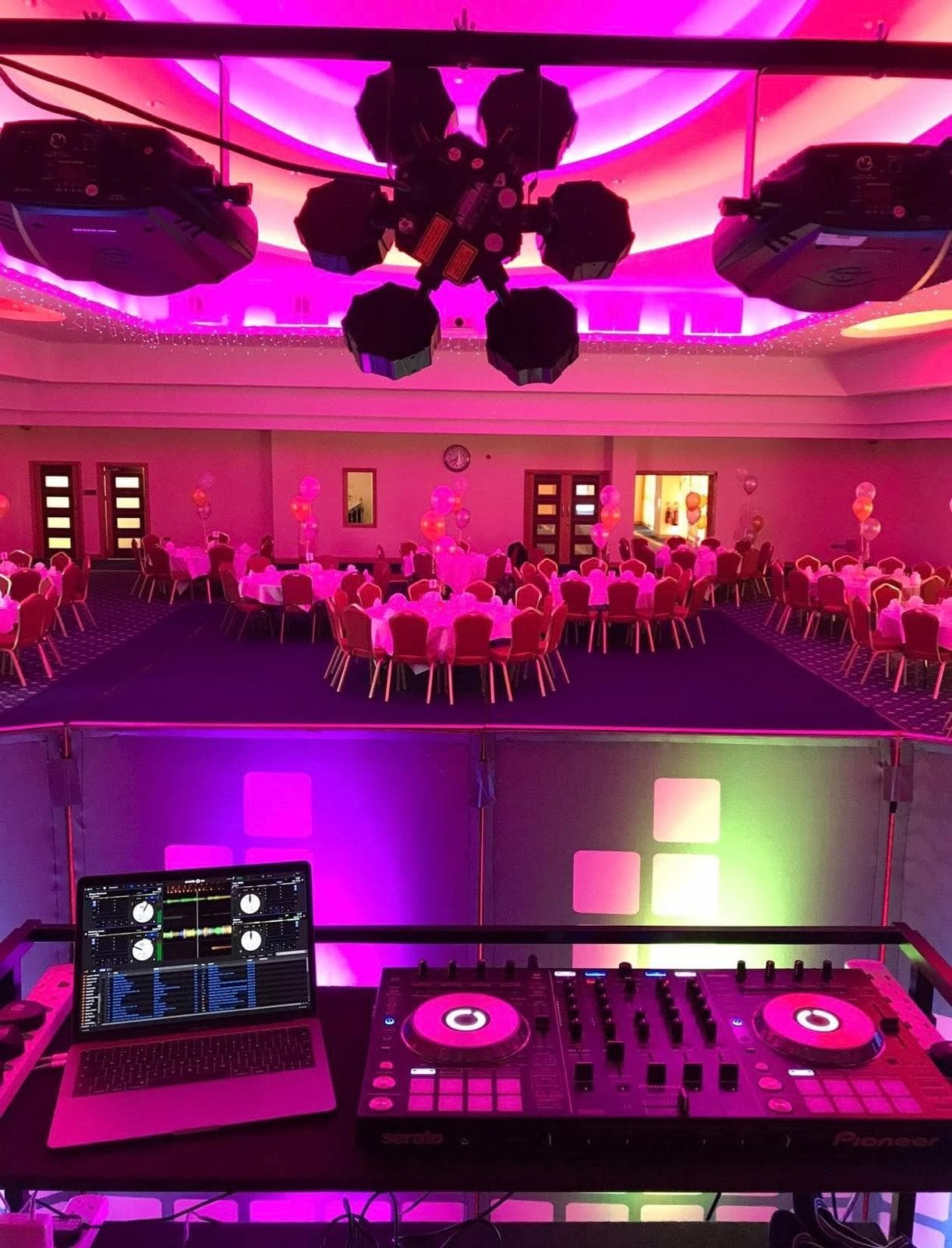 Dance floor setup